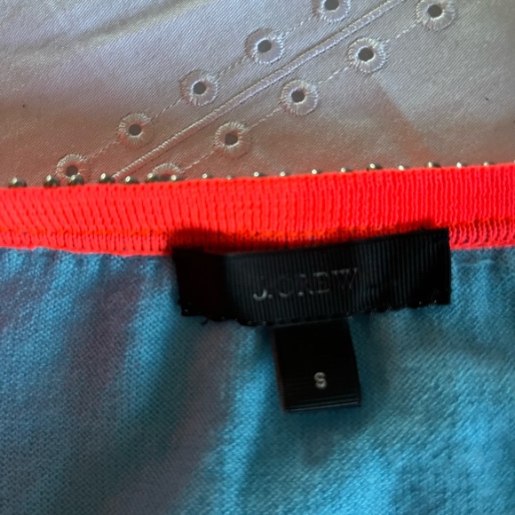 J. Crew Blue Embellished Sequin Pull Over Sweater Size Small - Picture 8 of 9